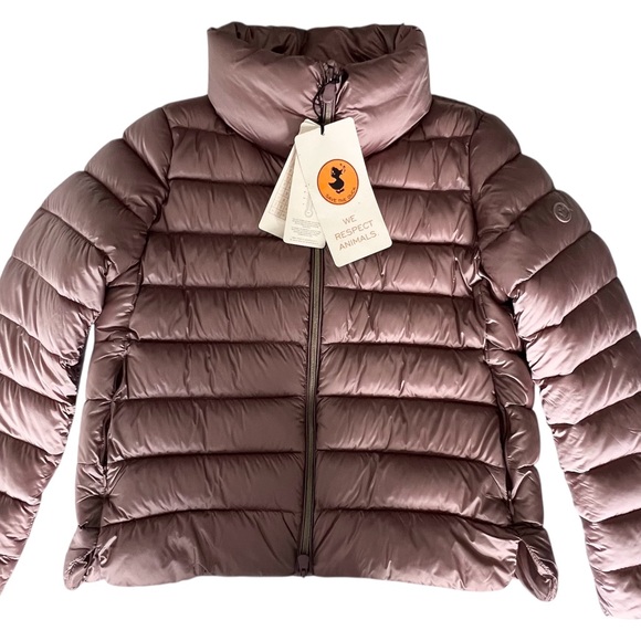 Save the Duck Women's “Elise” Pink Puffer Jacket Size XL - Picture 5 of 16